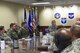 U.S. Air Force Maj. Gen. Thomas Bussiere, 8th Air Force commander, speaks to Airmen assigned to various Air Force Global Strike Command bases during a Bomber Corps Development Course at Barksdale Air Force Base, La., Nov. 17, 2016. The Airmen in attendance came to Barksdale to gain face-to-face knowledge about 8th Air Force history, heritage, culture and more. The AFGSC and 8th Air Force sponsored course encourages flight and squadron leaders to take the information back to their coworkers to help advocate a better understanding of ‘why’ AFGSC relies on highly trained Airmen, and how they contribute to 8th Air Force’s “big picture.” (U.S. Air Force photo/Airman Alexis Schultz)