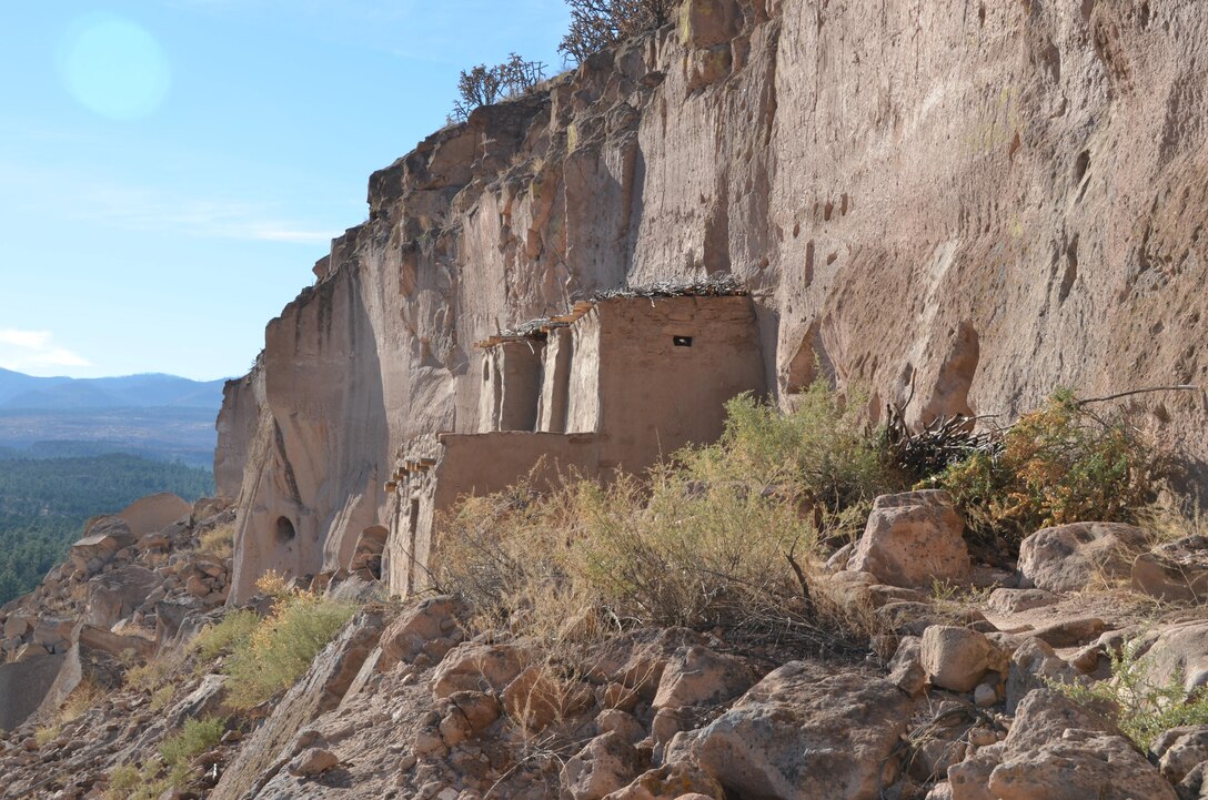 SANTA CLARA PUEBLO, N.M. – Photo of the cliff dwellings in Santa Clara Canyon. Photo by Maj. Jason Melchior, Nov. 9, 2016. This was a 2016 Photo Drive entry.
