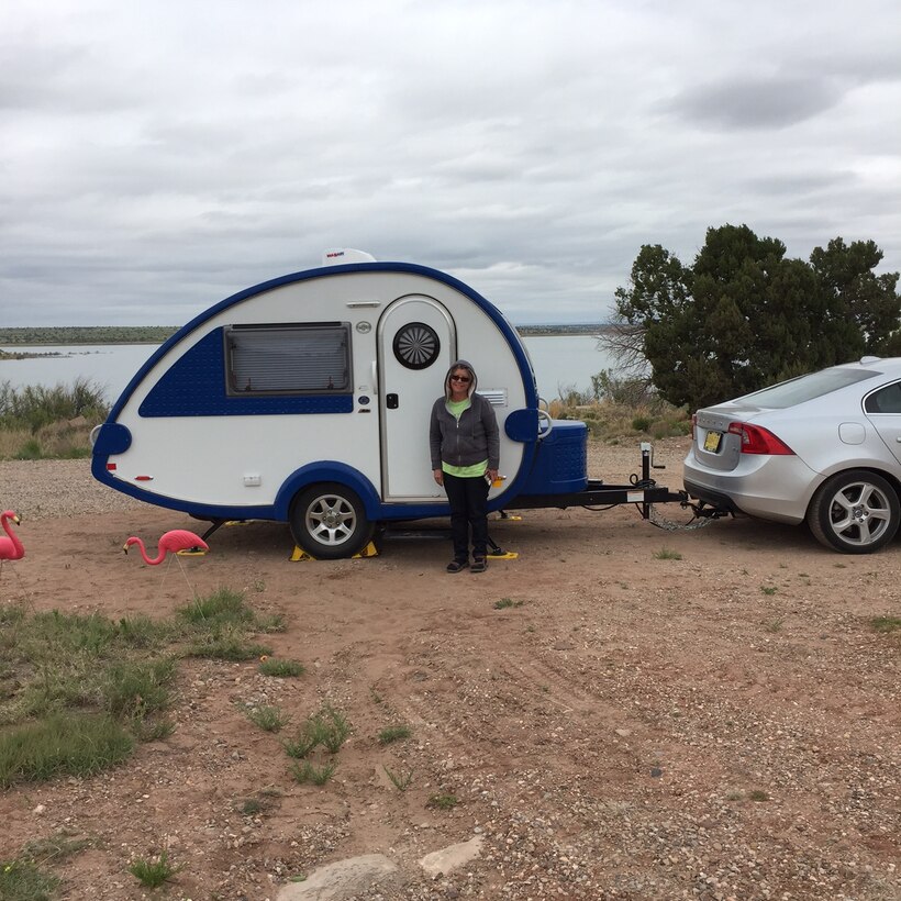 CONCHAS LAKE, N.M. – To celebrate the retirement of park ranger Valerie Mavis, several of her friends had a campout with her at the Corps’ campground at the lake. Photo by Toni Brown, May 14, 2016. This was a 2016 Photo Drive entry.