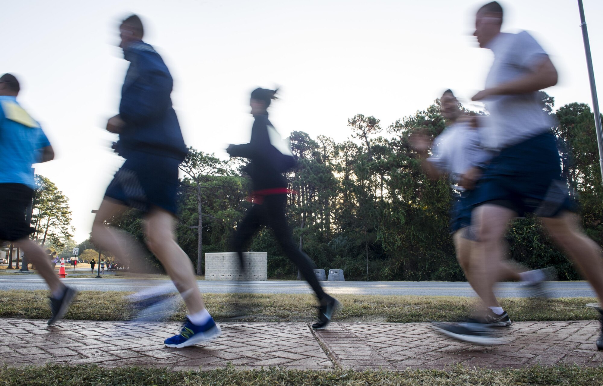 Air Commandos run in the Turkey Trot Poker Run 5K at Hurlburt Field, Fla., Nov. 18, 2016. The 1st Special Operations Force Support Squadron fitness staff hosts monthly fitness events on base to give Airmen a chance to exercise in a competitive and fun environment. This month’s event celebrated the Thanksgiving holiday season. (U.S. Air Force photo by Airman 1st Class Isaac O. Guest IV)