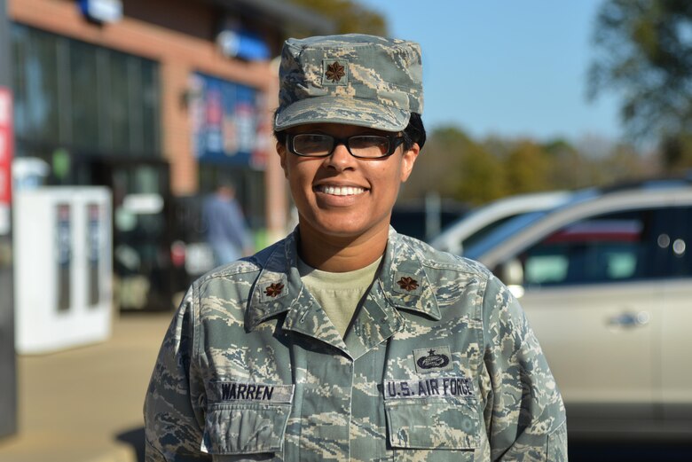 “I am cooking a ton of food. I have a bunch of friends coming over to just enjoy the holiday and relax and have a good time,” said U.S. Air Force Maj. Maura Warren, Air Combat Command Manpower and Personnel services director’s action group deputy.(U.S. Air Force photo by Airman 1st Class Tristan Biese)
