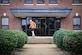 U.S. Air Force Maj. Glen Miller, 633rd Air Base Wing Legal Office executive officer, walks out of the Air Combat Command Fitness Center at Joint Base Langley-Eustis, Va., Nov. 9, 2016. The ACC Fitness Center has renovations scheduled in December. (U.S. Air Force photo by Master Sgt. Benjamin Wilson) 