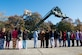 A group of General Stanford Elementary students watch U.S. Army Soldiers operate two forklifts at Joint Base Langley-Eustis, Va., Nov. 18, 2016. The final day of Heroes Week included displays of military vehicles and a military working dog demonstration. (U.S. Air Force photo by Airman 1st Class Derek Seifert)