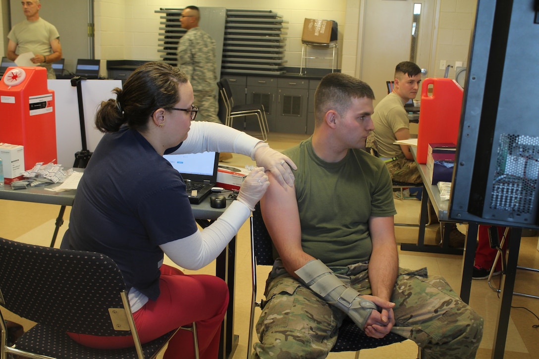 Army Reserve Soldiers from the 373rd Quartermaster Battalion (Petroleum), 38th Regional Support Group, 310th Sustainment Command (Expeditionary), participated in a Soldier Readiness Processing (SRP) program medical readiness event, at the Wendell H. Ford Regional Training Center in Greenville, Kentucky, 28-30 Oct., 2016. Medical readiness processing is a key part of the unit’s over-all deployability readiness and training program. (U.S. Army Reserve photo by 1st Lt. Joshua A. Miller)