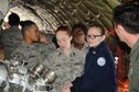 South Johnston High School Air Force Junior ROTC students observe the interior of a KC-135R Stratotanker. The students visited the 916th Air Refueling Wing as part of a tour of Seymour Johnson Air Force Base on Nov. 18, 2016. (U.S. Air Force photo/Senior Airman Jeramy Moore)