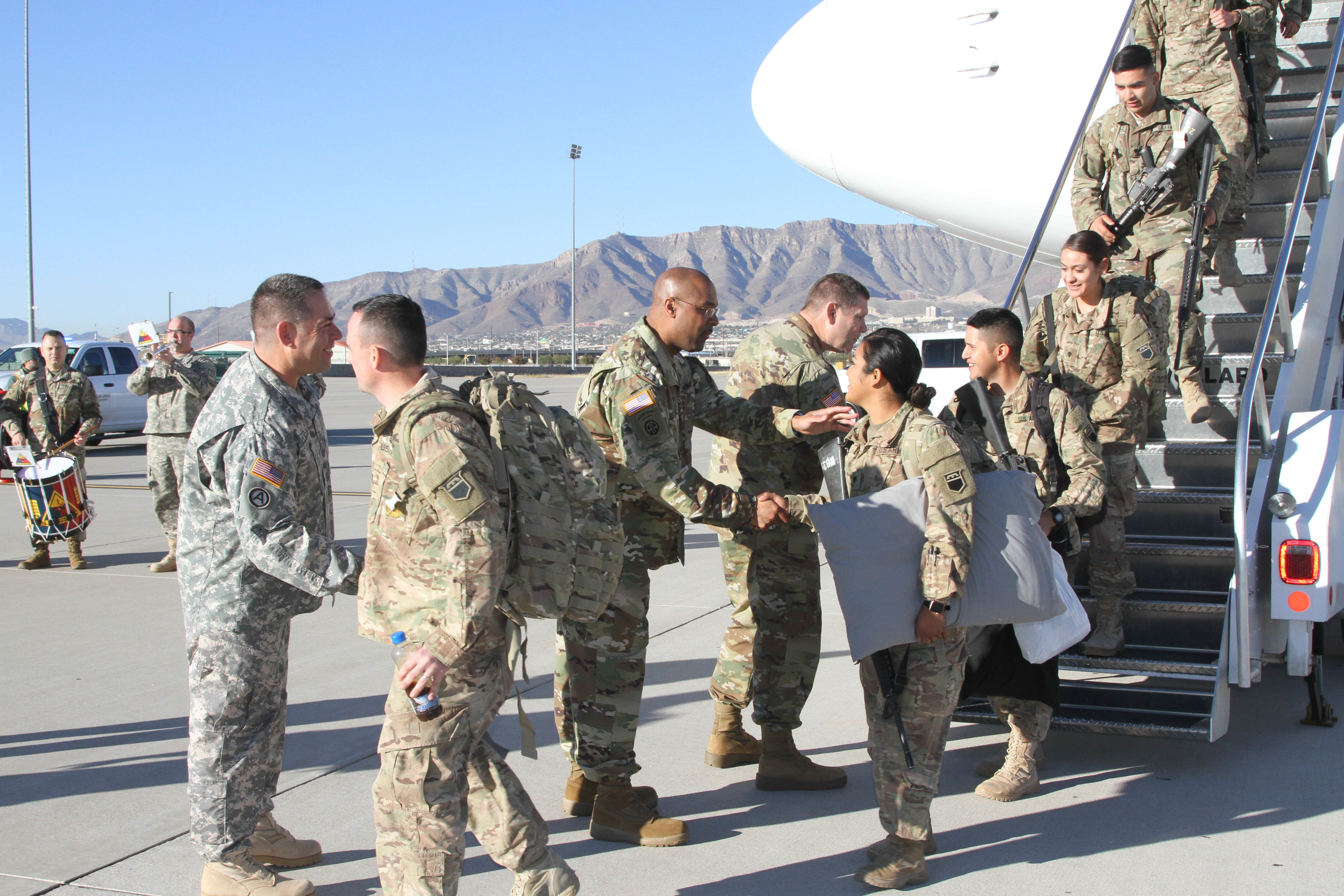 369th Ce Co Arrives Fort Bliss