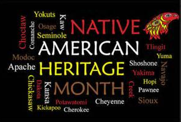 American Indian and Alaska Native Heritage Month Word Cloud of Tribes