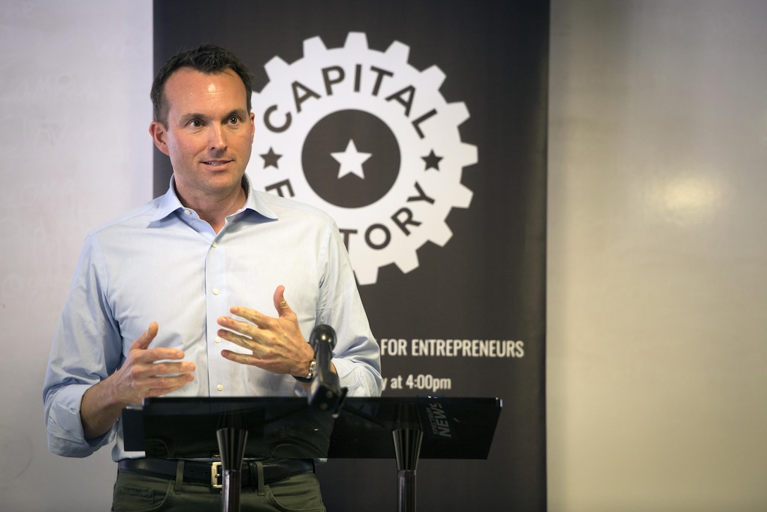 Secretary of the Army Eric Fanning announced plans to launch the federal government's most ambitious "bug bounty" challenge, known as "Hack the Army," on November 11, at the Capital Factory in Austin, TX. (Photo Credit: John Martinez)