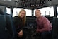 Brett Gardner, New York Yankees outfielder, right, and his wife, Jessica, left, sit in the cockpit of a C-17 Globemaster III on the flightline at Joint Base Charleston, Nov. 21, 2016.  Gardner is a Charleston native who lives here during his off-season from baseball. Gardner visited Joint Base Charleston to boost morale and offer thanks to military men and women who are serving. Gardner and his wife toured a C-17 Globemaster III and provided lunch for the squadron.
 

 
