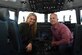 Brett Gardner, New York Yankees outfielder, right, and his wife, Jessica, left, sit in the cockpit of a C-17 Globemaster III on the flightline at Joint Base Charleston, Nov. 21, 2016.  Gardner is a Charleston native who lives here during his off-season from baseball. Gardner visited Joint Base Charleston to boost morale and offer thanks to military men and women who are serving. Gardner and his wife toured a C-17 Globemaster III and provided lunch for the squadron.
 

 
