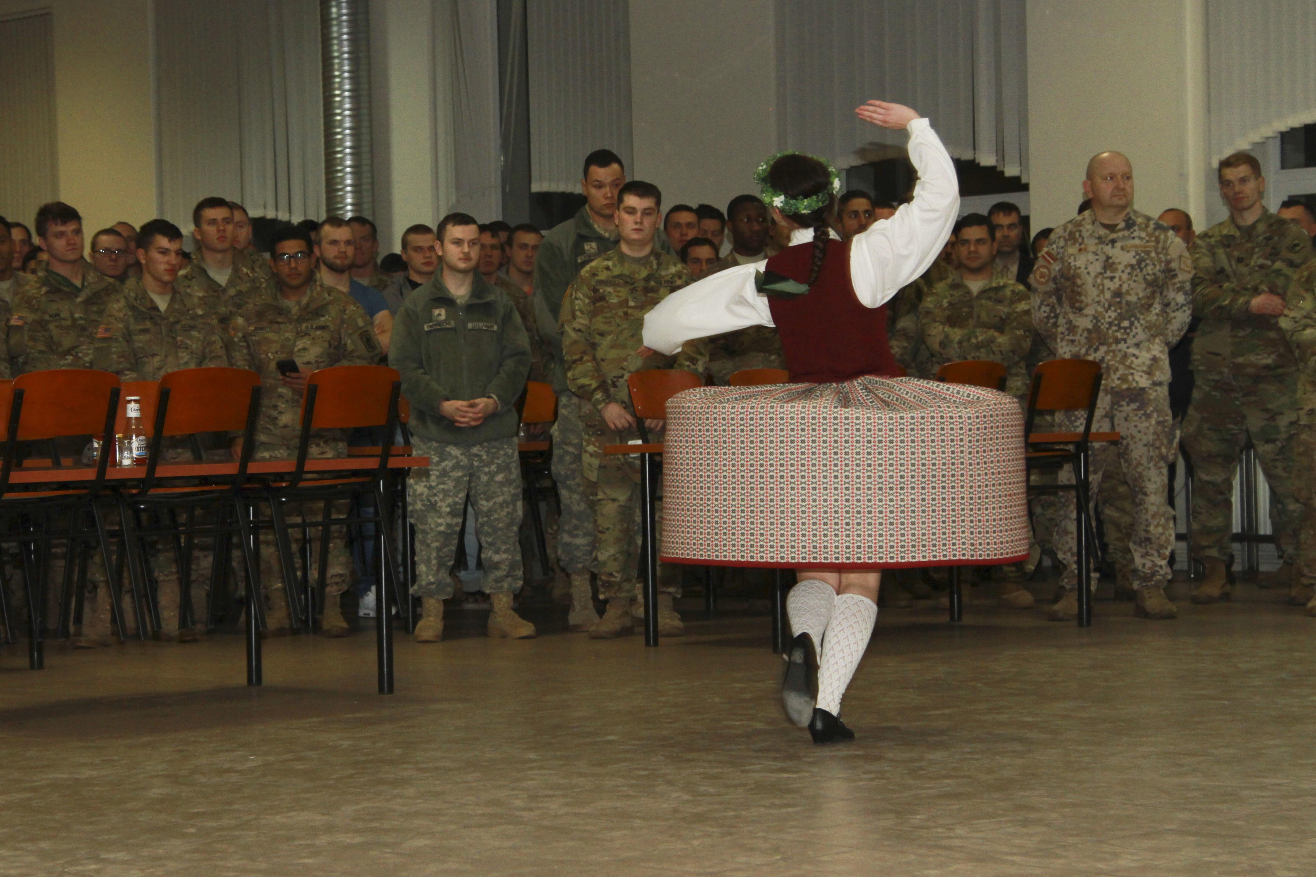 Folk Dancers Perform