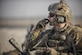 Maj. Bevan Hart, 83rd Expeditionary Rescue Squadron combat rescue officer, communicates with his team during a mass casualty exercise held Nov. 17, 2016 at Bagram Airfield, Afghanistan. The drill allowed pararescuemen, CROs and helicopter crews to rehearse their response to common scenarios encountered in theater. (U.S. Air Force photo by Staff Sgt. Katherine Spessa)