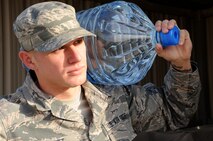 This week’s Rock Solid Warrior is Staff Sgt. Bo Gressett, a 386th Expeditionary Force Support Squadron assistant facility manager.  Gressett is deployed from the 186th Air Refueling Wing at Meridian, Miss. (U.S. Air Force photo/Tech Sgt. Kenneth McCann)