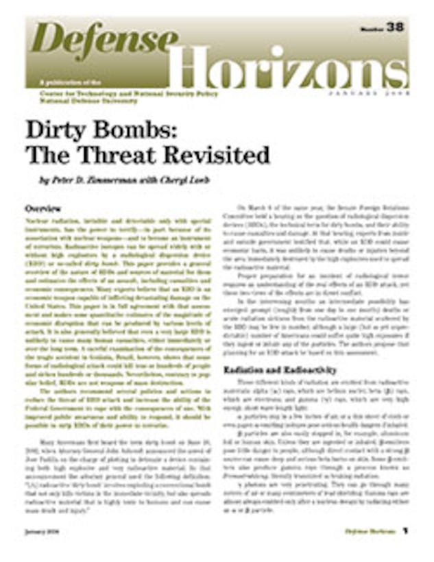 Dirty Bombs: The Threat Revisited