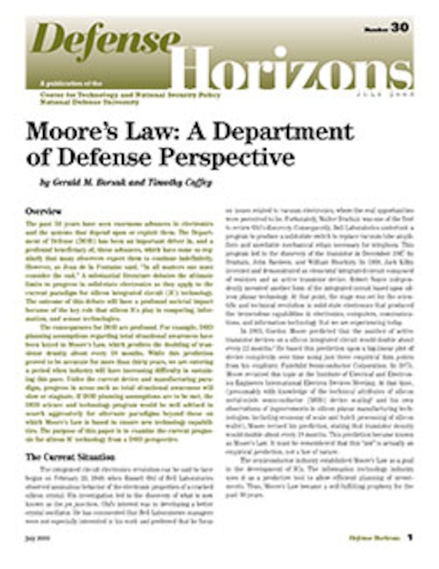 Moore's Law: A Department of Defense Perspective