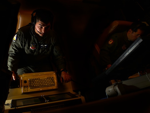 Senior Airman Than, 42nd Attack Squadron MQ-9 sensor operator flies a simulated training mission Nov. 28, 2016, at Creech Air Force Base, Nev. The position of sensor operator is one of two jobs in the Air Force where enlisted Airmen can employ munitions from an aircraft, the other being aerial gunner. This gives young enlistees an opportunity to daily affect the battlefield by providing reconnaissance and persistent attack by guiding weapons to their targets. (U.S. Air Force photo by Senior Airman Christian Clausen)