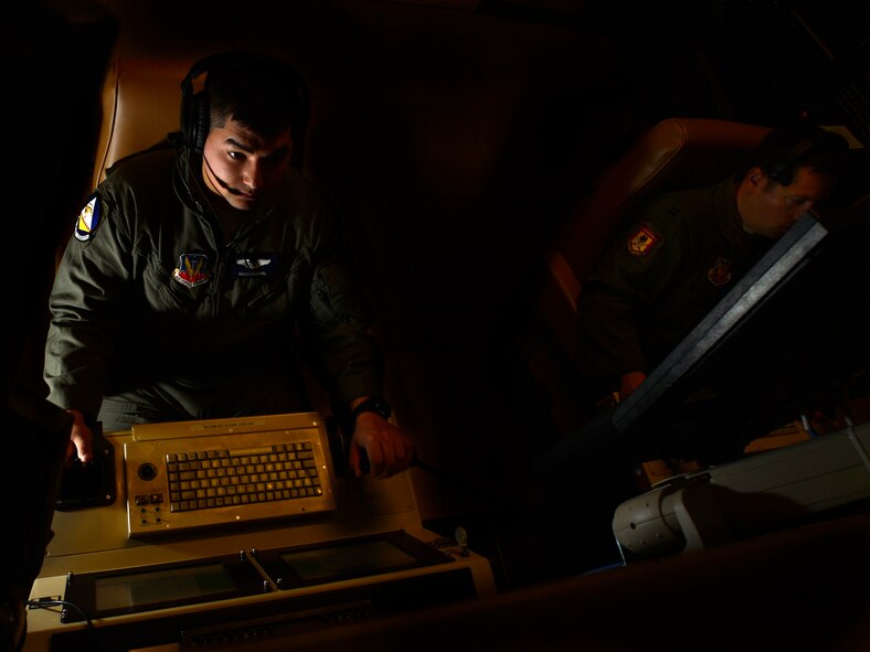 Senior Airman Than, a 42nd Attack Squadron MQ-9 sensor operator, flies a simulated training mission Nov. 28, 2016, at Creech Air Force Base, Nev. The position of sensor operator is one of two jobs in the Air Force where enlisted Airmen can employ munitions from an aircraft, the other being an aerial gunner. This gives young enlistees an opportunity to affect the battlefield by providing reconnaissance and persistent attack by guiding weapons to their targets. (U.S. Air Force photo/Senior Airman Christian Clausen)