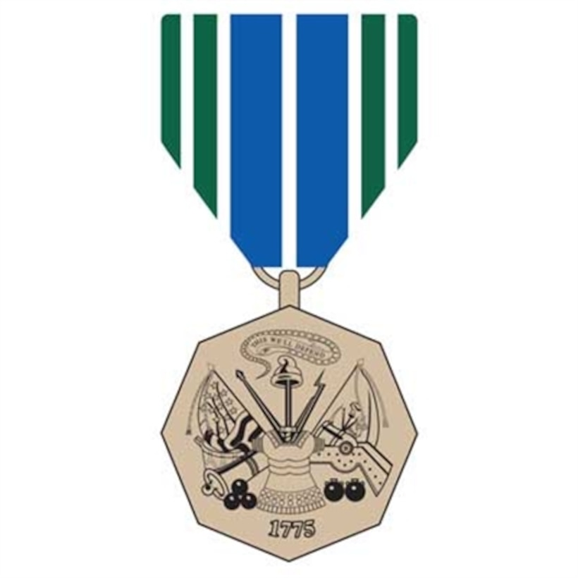 The Army Achievement Medal. The Achievement Medal is awarded to military personnel only for outstanding achievement or meritorious service.