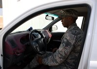 This week's Rock Solid Warrior is Senior Airman Joseph Williams, a 386th Expeditionary Logistics Readiness Squadron administrative support specialist. Williams is deployed from the 612th Air Operations Center at Davis-Monthan Air Force Base, Ariz. (U.S. Air Force photo/Senior Airman Andrew Park)