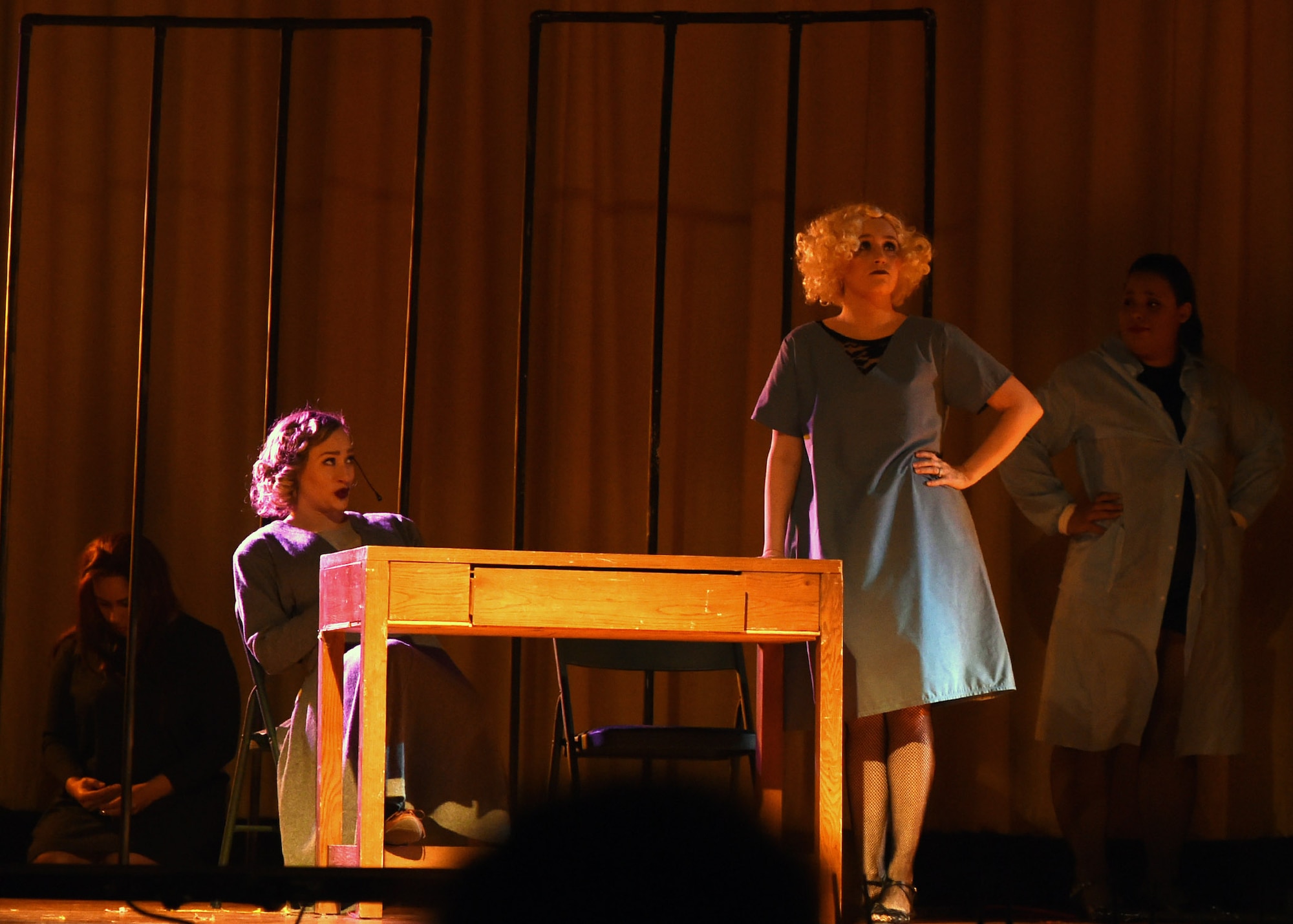 Members of the Luke Experience group perform "Chicago" Nov. 18, 2016 at Luke Air Force Base, Ariz. The play was put on by Luke Experience, which is an on-base community theater group of which people can come, audition, and perform in a show for the families of the Department of Defense and military  personnel. (U.S. Air Force photo by Senior Airman Devante Williams)