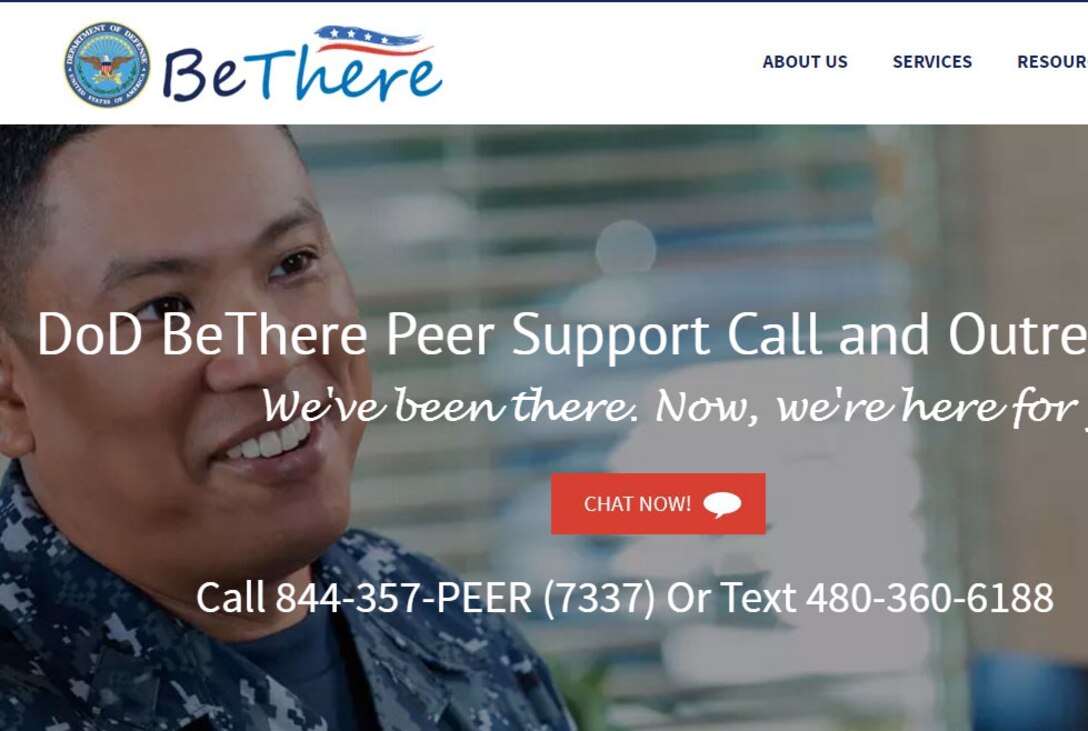 Interested personnel can learn more about the BeThere Call and Outreach Center at http://www.betherepeersupport.com/ or call 844-357-PEER (7337). (Photo Credit: U.S. Army)