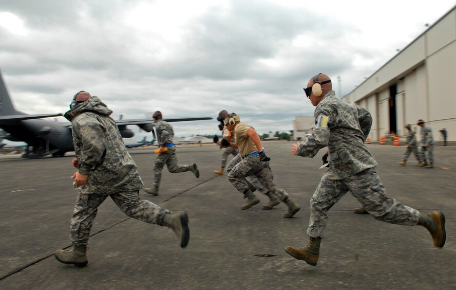 Air Mobility Command unveiled a replacement to the previous AMC RODEO construct called Exercise Mobility Guardian, which will be held at Joint Base Lewis-McChord, Wash., in August 2017. While RODEO encouraged units to select specialized teams to compete, Mobility Guardian participants will consist of Airmen who are “always ready” being tested in various situations in a joint environment. (U.S. Air Force photo by Tech. Sgt. Elizabeth Concepcion/Released)