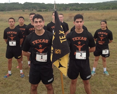 The seven-person team of Army ROTC cadets from University of Texas at Austin were the winners of the fifth annual 5th Brigade ROTC Ranger Challenge Competition Nov. 5-6 at Joint Base San Antonio-Camp Bullis. They will advance to compete in the 2017 Sandhurst Competition, an international competition held at the United States Military Academy at West Point, N.Y., against eight other ROTC programs, 16 international teams and multiple teams from the various military academies.