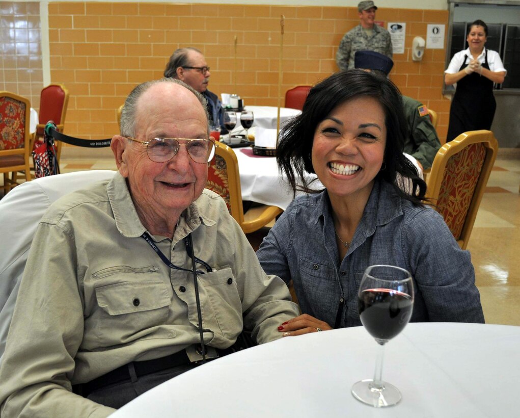 Reservist from the 349th Air Mobility Wing have been making an annual pilgrimage to the California Veterans Home, Yountville, to help serve the Thanksgiving meal. (U.S. Air Force photos/Ellen Hatfield/released)