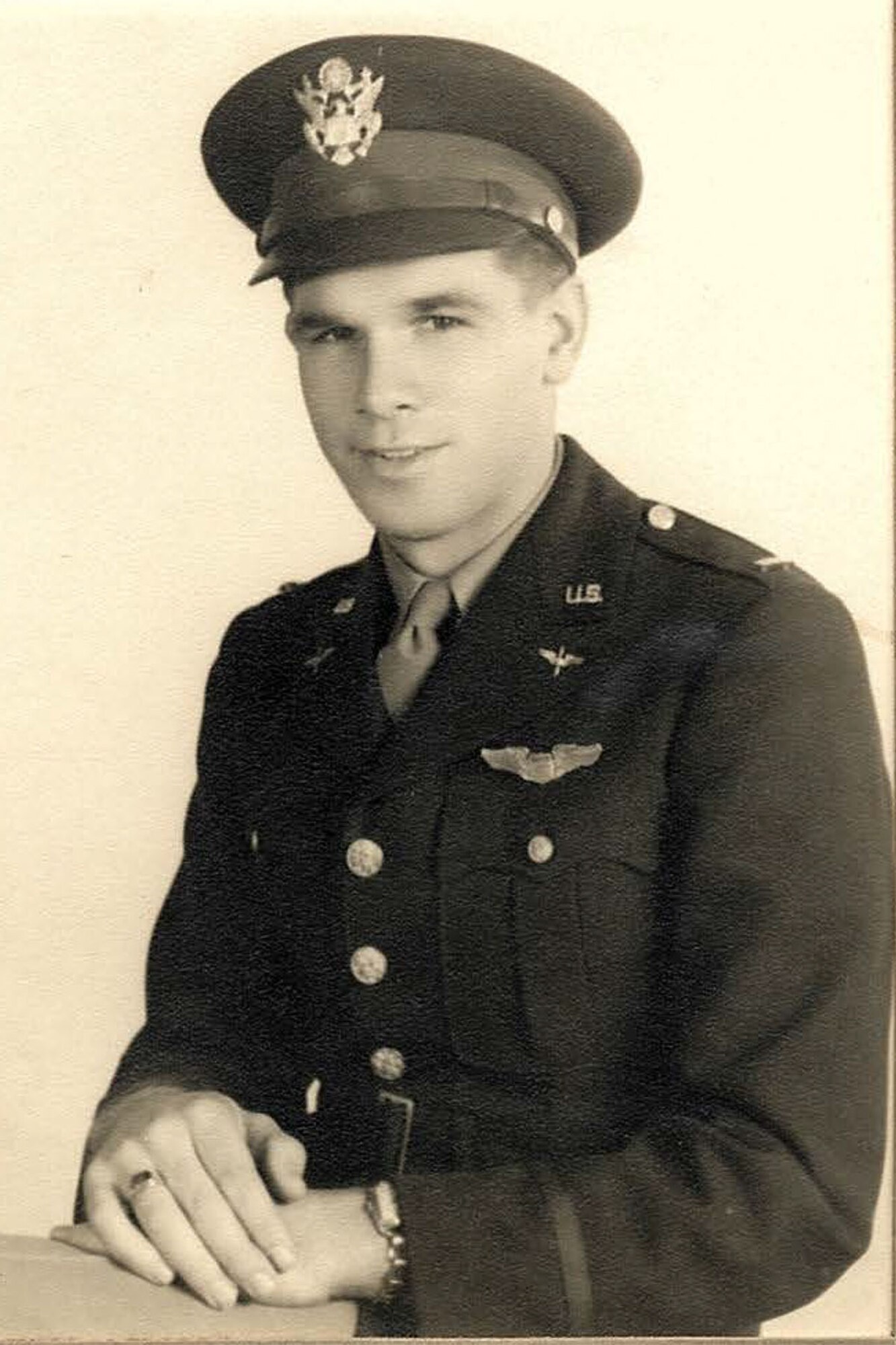 Official photo of 2nd Lt. Richard Hyman during the time he joined the U.S. Air Force. Richard, a WWII and Korean War veteran, served at what was then known, Bunker Hill Air Force Base, Ind., until he retired in 1965. (Courtesy photo)