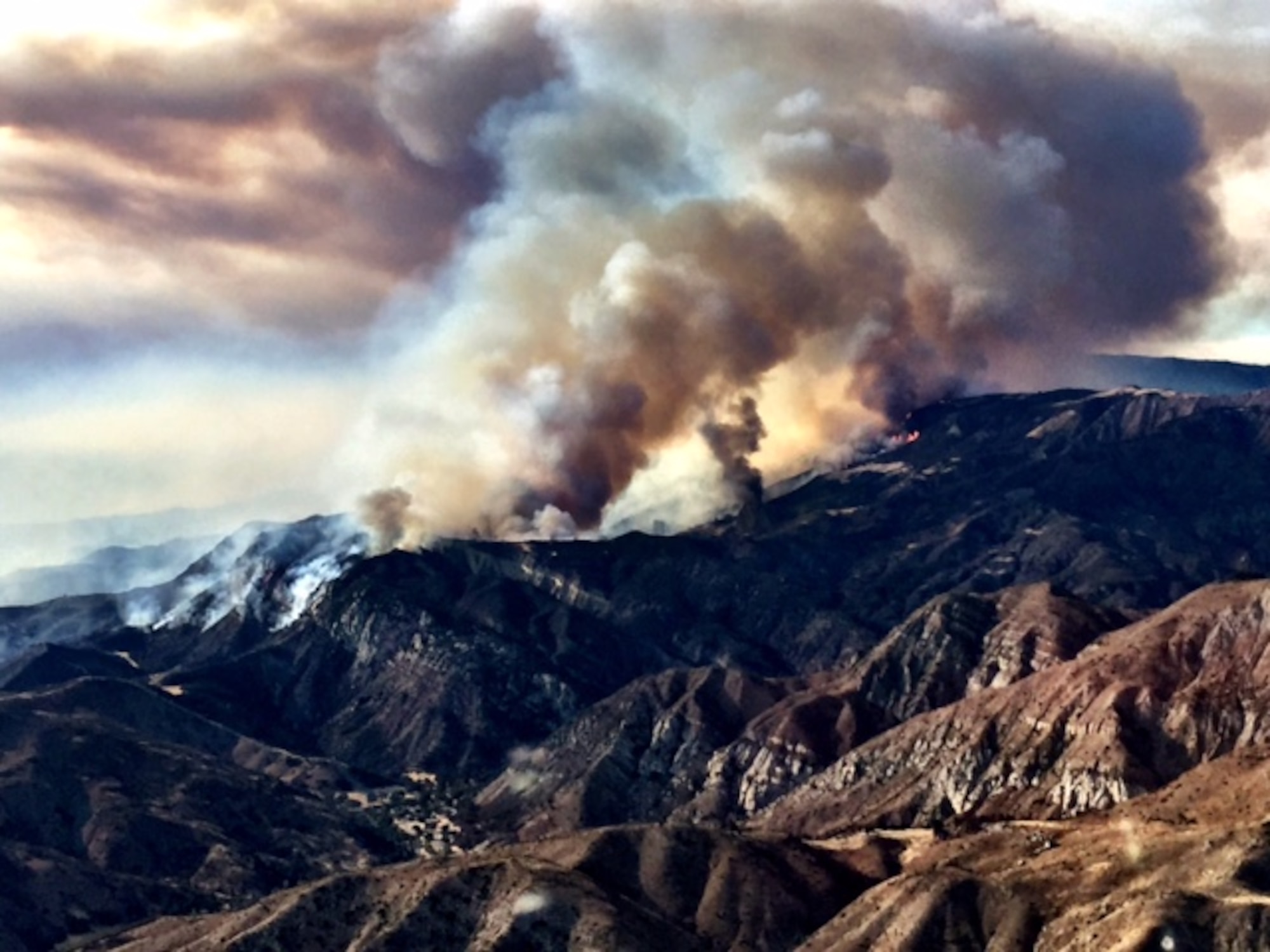 On August 23 a total of 27 drops were made on the Rey Fire, helping firefighters contain the raging flames. Much effort was also spent on the Chimney Fire near Hearst Castle in the San Luis Obispo area before California’s MAFFS were closed up on August 30. (U.S. Air National Guard photo by Capt. Sean Smith/Released) 