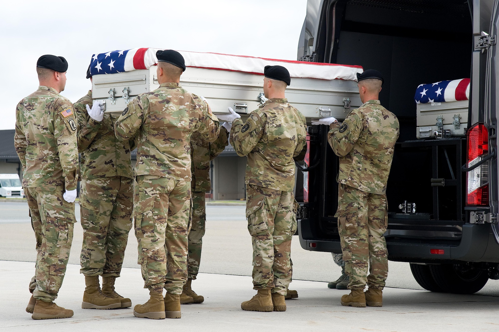 Repatriation of Mexican-American War remains in a dignified transfer at Dover Air Force Base, Deleware, on Wednesday, Sept. 28, 2016. (Photo Credit: Roland Balik, Air Force)