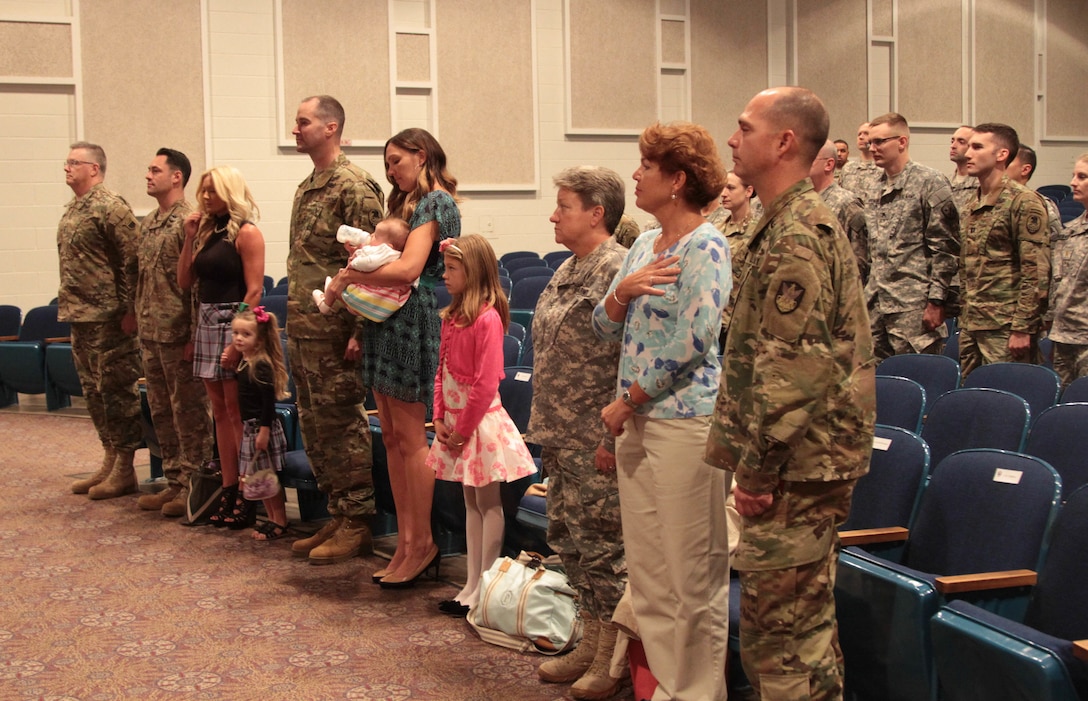 United States Army Reserve Strategic Command Troop Program Unit (STRATCOM TPU) honored its outgoing commander, Maj. Adam Stanley, and welcomed Maj. Russell Porter in the change of command ceremony Sept. 10 at Peterson Air Force Base auditorium.