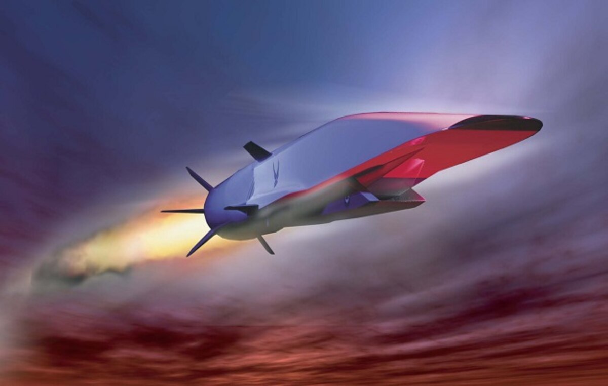 An artist's concept of the Air Force Research Laboratory/Boeing X-51A during flight. The X-51 WaveRider is an unmanned research scramjet for hypersonic flight. The X-51 program was a cooperative effort by the Air Force, the Defense Advanced Research Agency, NASA, Boeing and Pratt & Whitney Rocketdyne. The program was managed by the Aerospace Systems Directorate in the Air Force Research Laboratory. X-51 technology will be used in the AFRL's high-speed strike weapon, a Mach 5-plus missile that's scheduled to enter service in the mid-2020s. 