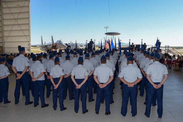 Lt. Gen. Mark Kelly, commander of Twelfth Air Force (Air Forces Southern), addressed the Airmen during   change of command ceremony Oct. 3, 2016, at Davis-Monthan Air Force Base, Ariz. During the ceremony Lt. Gen. Chris Nowland relinquished command to Lt. Gen. Mark Kelly. Air Forces Southern serves as the air component to U.S. Southern Command and is responsible for providing air and space capabilities in support of U.S. military partnerships across Central and South America, and the Caribbean. (U.S. Air Force photo by Tech. Sgt. Heather Redman)