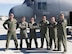 The last active-duty aircrew for the HC-130 P/N King poses for a photo at Kirtland before taking off to bring the plane to Patrick Air Reserve Base, Florida. Crew members are, from left, Maj. Christian Walley, Maj. Sean Bell, Lt. Col. Kit Flanders, Master Sgt. Bobby Martinez, Staff Sgt. Kyle McQuiston and Master Sgt. George Telesh. The King was the last in the active-duty Air Force. Only Reserve and Air National Guard units will use the planes now. (Photo by Bud Cordova)