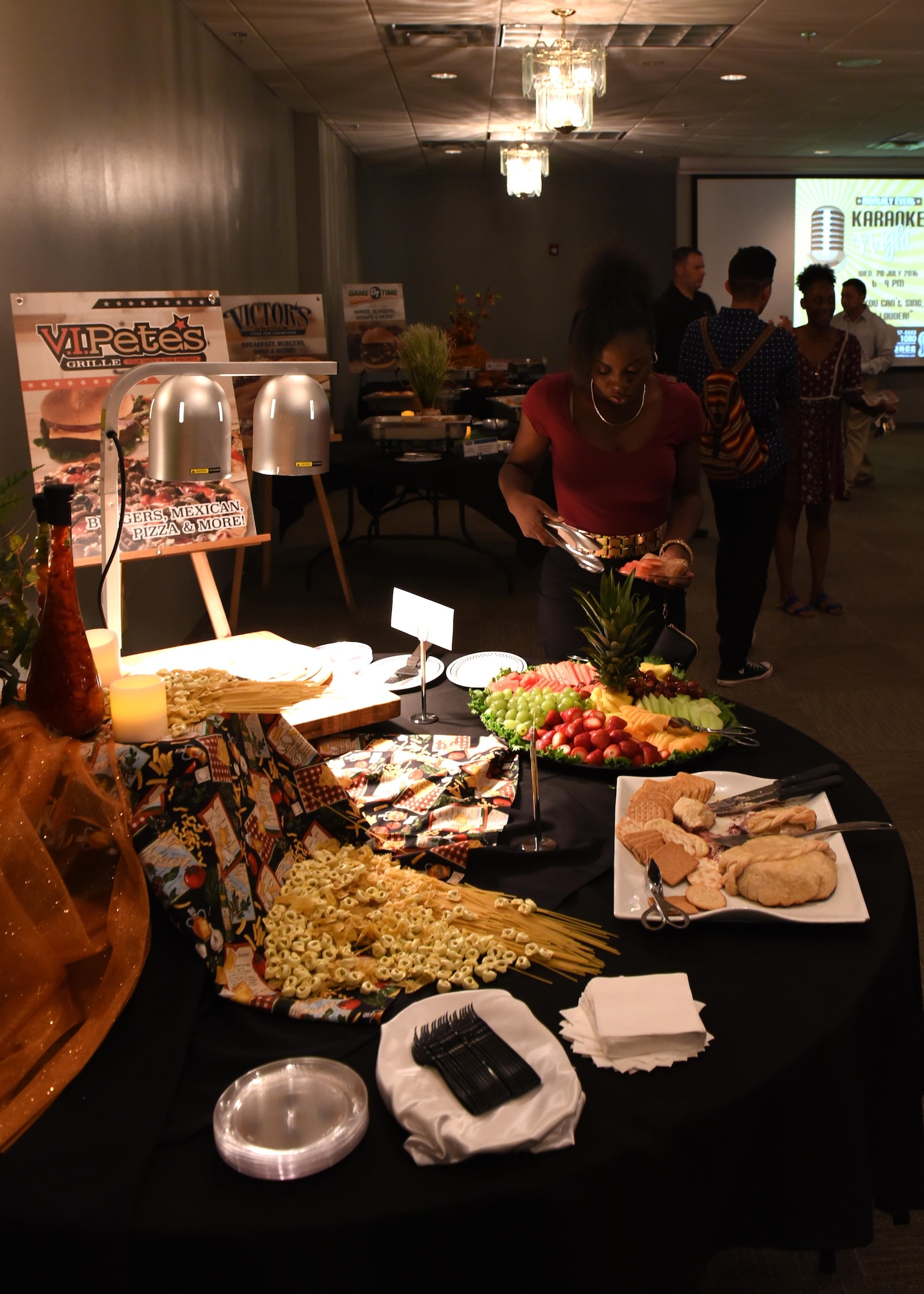 Team Little Rock members were invited to taste the new food items that are provided by base dining facilities under the 19th Force Support Squadron non-appropriated funds operation Oct. 3, 2016, at Hangar 1080 on Little Rock Air Force Base, Ark. (U.S. Air Force photo by Airman Kevin Sommer Giron)