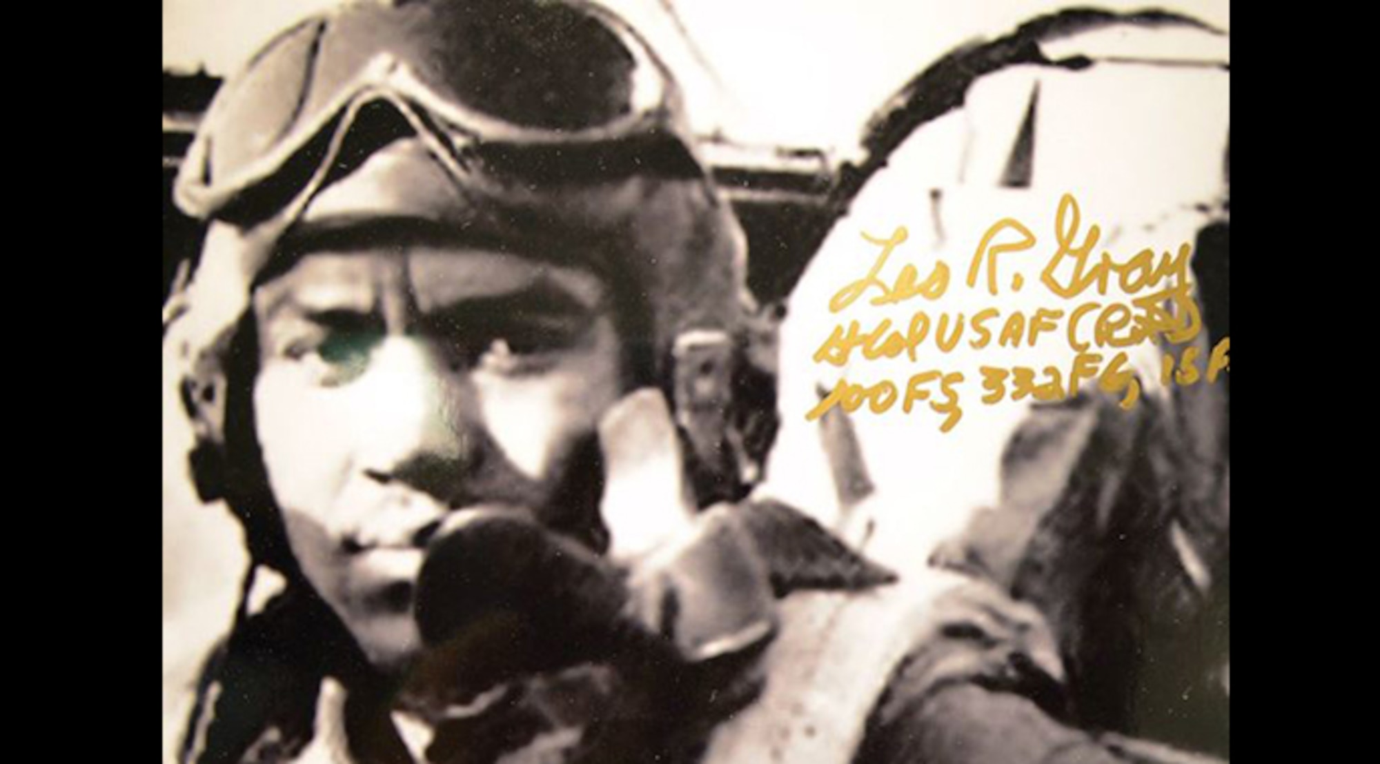 Lt. Col. Leo Gray was one of the original Tuskegee Airmen, nicknamed "Red Tails" to fly over Europe during World War II.
