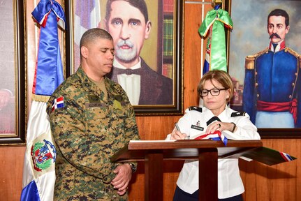 Puerto Rico's adjutant general, Maj. Gen. Marta Carcano, completed a two-day visit with the Dominican Republic in late September. The two are partnered under the State Partnership Program.