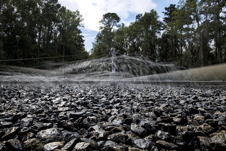 Moody AFB trickling fliter at wastewater plant