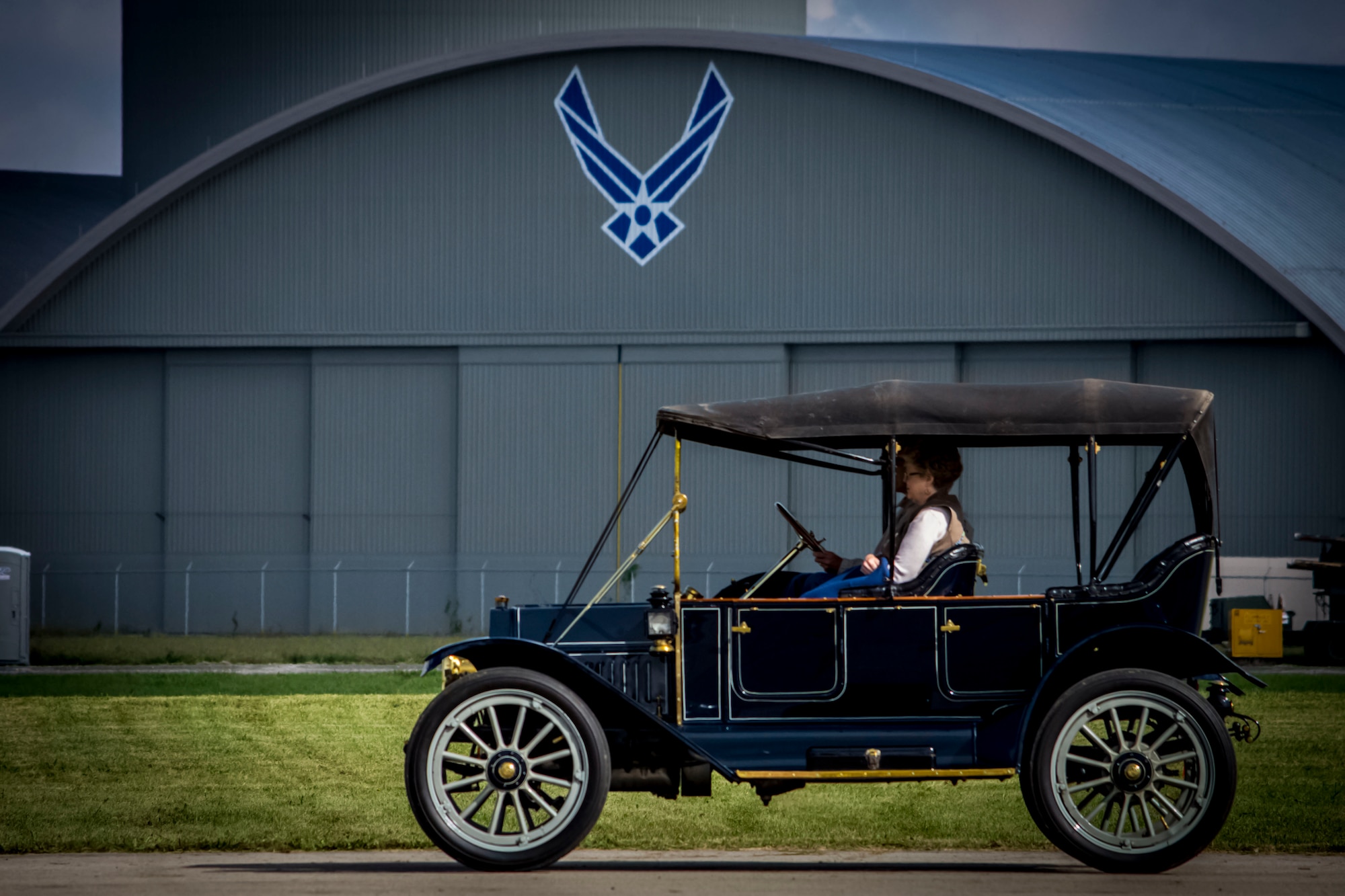 DAYTON, Ohio -- Antique automobiles were displayed and paraded around the grounds of the National Museum of the U.S. Air Force during the Tenth WWI Dawn Patrol Rendezvous on Oct. 1-2, 2016. (U.S. Air Force photo by Mike Lent)