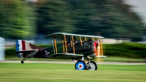 DAYTON, Ohio -- World War I aircraft took to the skies during the during the Tenth WWI Dawn Patrol Rendezvous at the National Museum of the U.S. Air Force on Oct. 1-2, 2016. (U.S. Air Force photo by Mike Lent)
