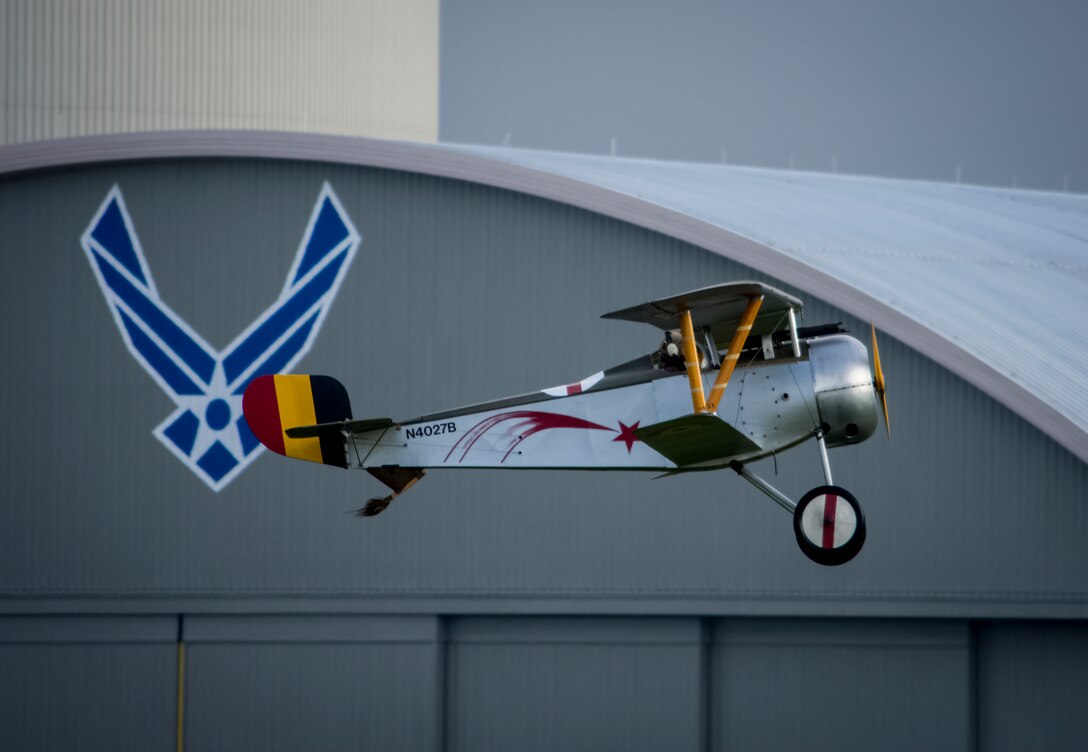 DAYTON, Ohio -- World War I aircraft took to the skies during the during the Tenth WWI Dawn Patrol Rendezvous at the National Museum of the U.S. Air Force on Oct. 1-2, 2016. (U.S. Air Force photo by Mike Lent)