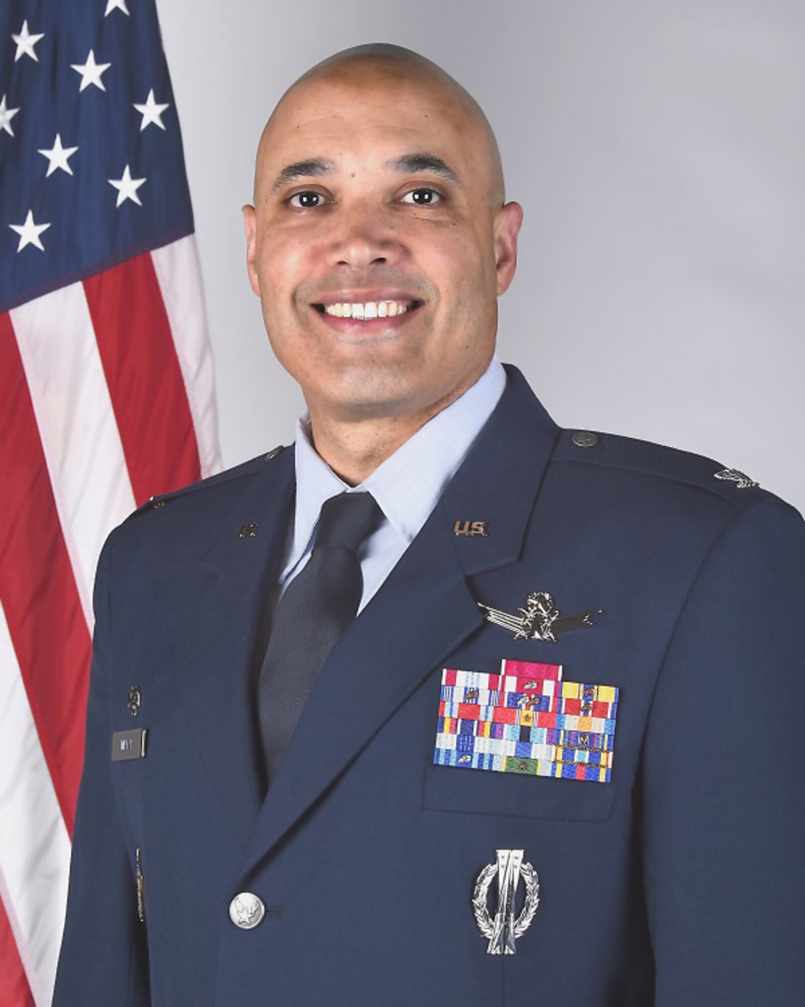 Col. David N. Miller Jr. assumed command of the 460th Space Wing during a change-of-command ceremony Aug. 12, 2016, on Buckley Air Force Base, Colo. Since then, Miller continues to guide Team Buckley to a path of success through his top priorities of professionalism, discipline and readiness. (U.S. Air Force photo by Senior Airman Samantha Meadors/ Released)