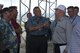 U.S. Air Force retired Gen. Gary North, former Pacific Air Forces commander, discusses the capabilities of the F-22 Raptor to delegates of the Australian American Leadership Dialogue (AALD) during their visit to Joint Base Pearl Harbor-Hickam, Hawaii, Oct. 4, 2016. The AALD brings together U.S. and Australian leaders from government, enterprise, media, education and the community to build upon and improve bilateral relations. This year is the 9th Annual Honolulu Leadership Dialogue co-hosted by U.S. Pacific Command and the East-West Center. (U.S. Air Force photo by Staff Sgt. Alexander Martinez)