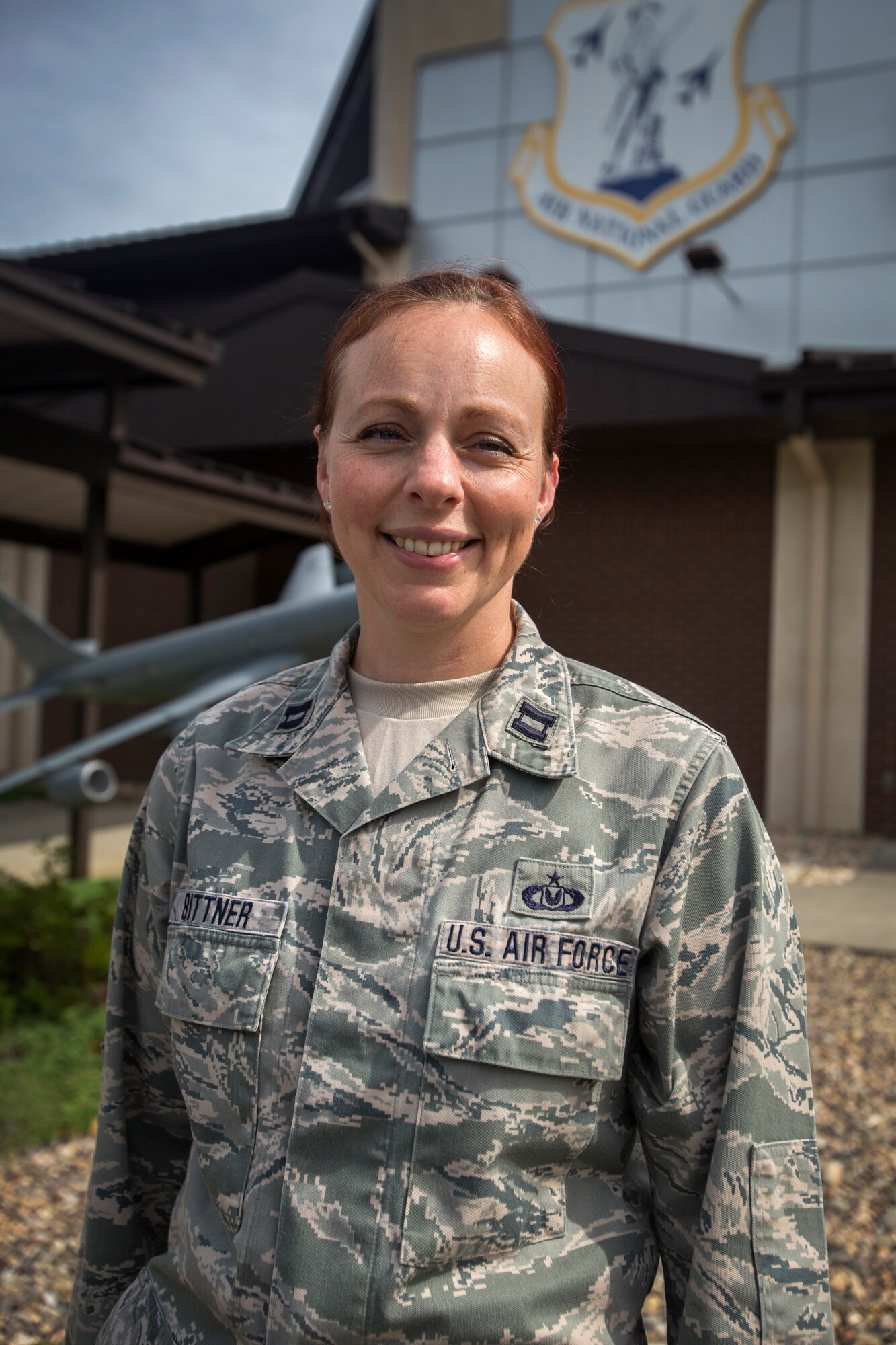 Hospice volunteer Capt. Felicia M. Bittner, is a Senior Intelligence Officer with the 108th Operations Support Squadron, New Jersey Air National Guard, at Joint Base McGuire-Dix-Lakehurst, N.J., Sept. 21, 2016. (U.S. Air National Guard photo by Master Sgt. Mark C. Olsen/Released)