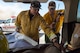 Tech. Sgt. John Butler, a joint terminal attack controller with the 124th Air Support Operations Squadron in Boise, Idaho, coordinates with Deano Esades, branch two commander, where the RC-6 aircraft will look next while supporting interagency firefighting on the Soberanes Fire in Monterey County, California Aug. 03, 2016. Being able to show commanders a split screen view of both the infrared imagery and Forest Service maps allows commanders on the frontlines to direct the aircraft to produce the imagery they need to conduct effective firefighting. (U.S. Air National Guard photo by Tech. Sgt. Joshua C. Allmaras)