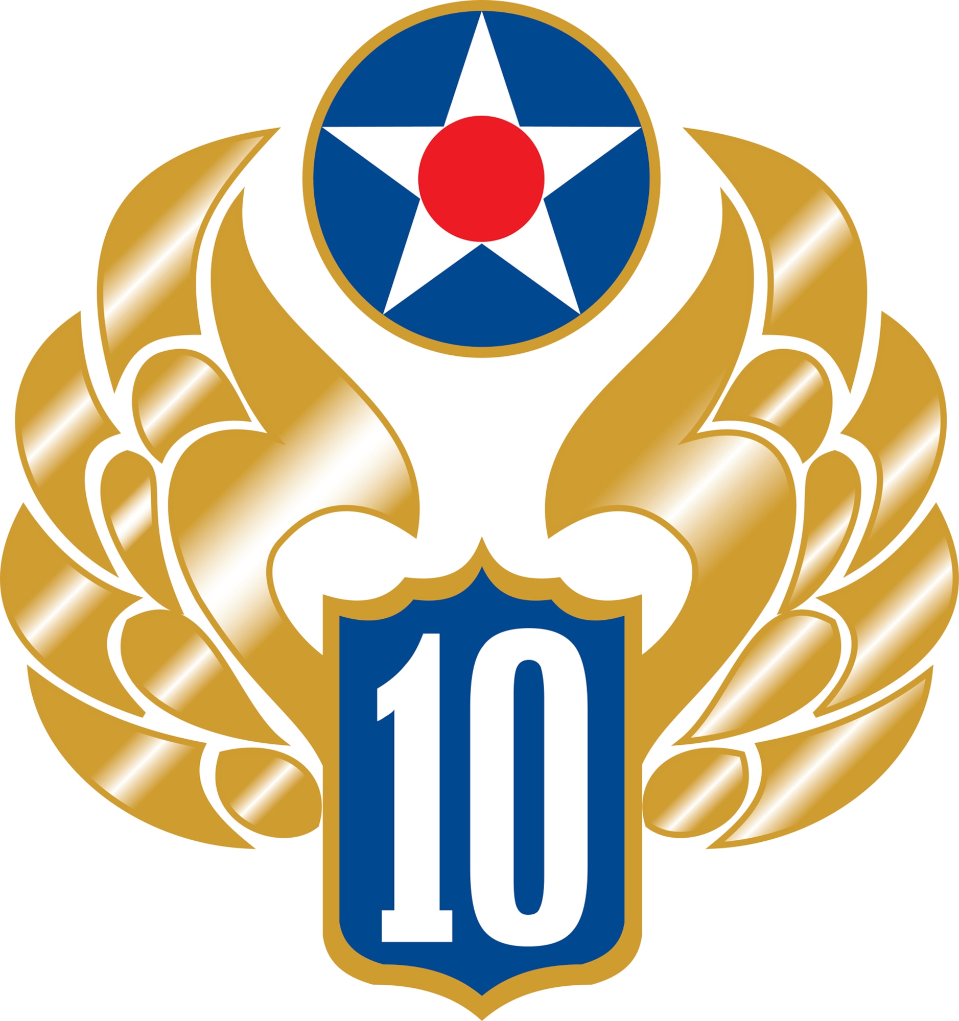 Tenth Air Force Golden Wings Logo