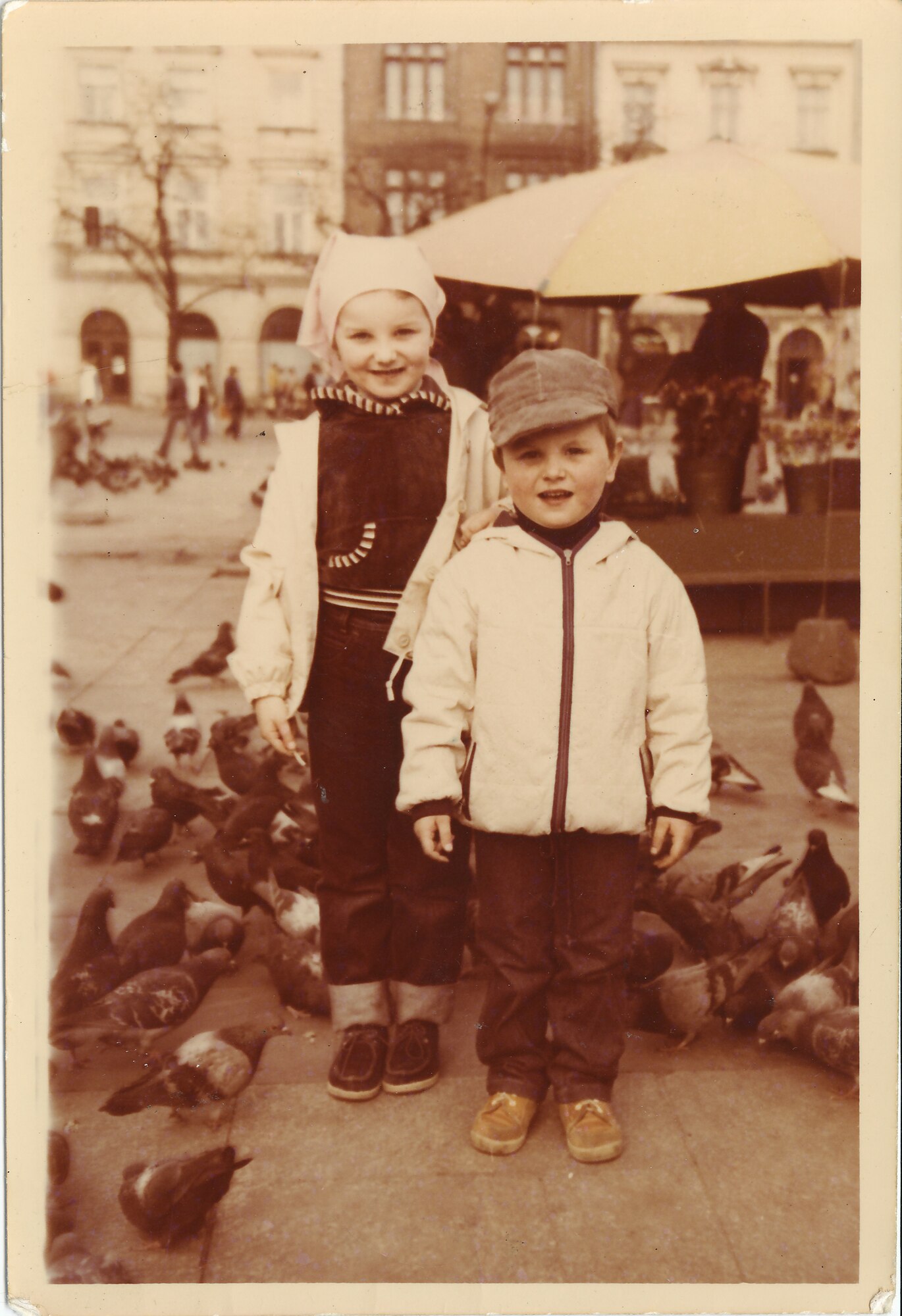 7th Bomb Wing Individual Mobilization Augmentee and judge advocate Capt. Tomasz Nowak, right, and sister, Magdalena Nowak-Brodnax, in the early 1980s, prior to emigrating from Poland.