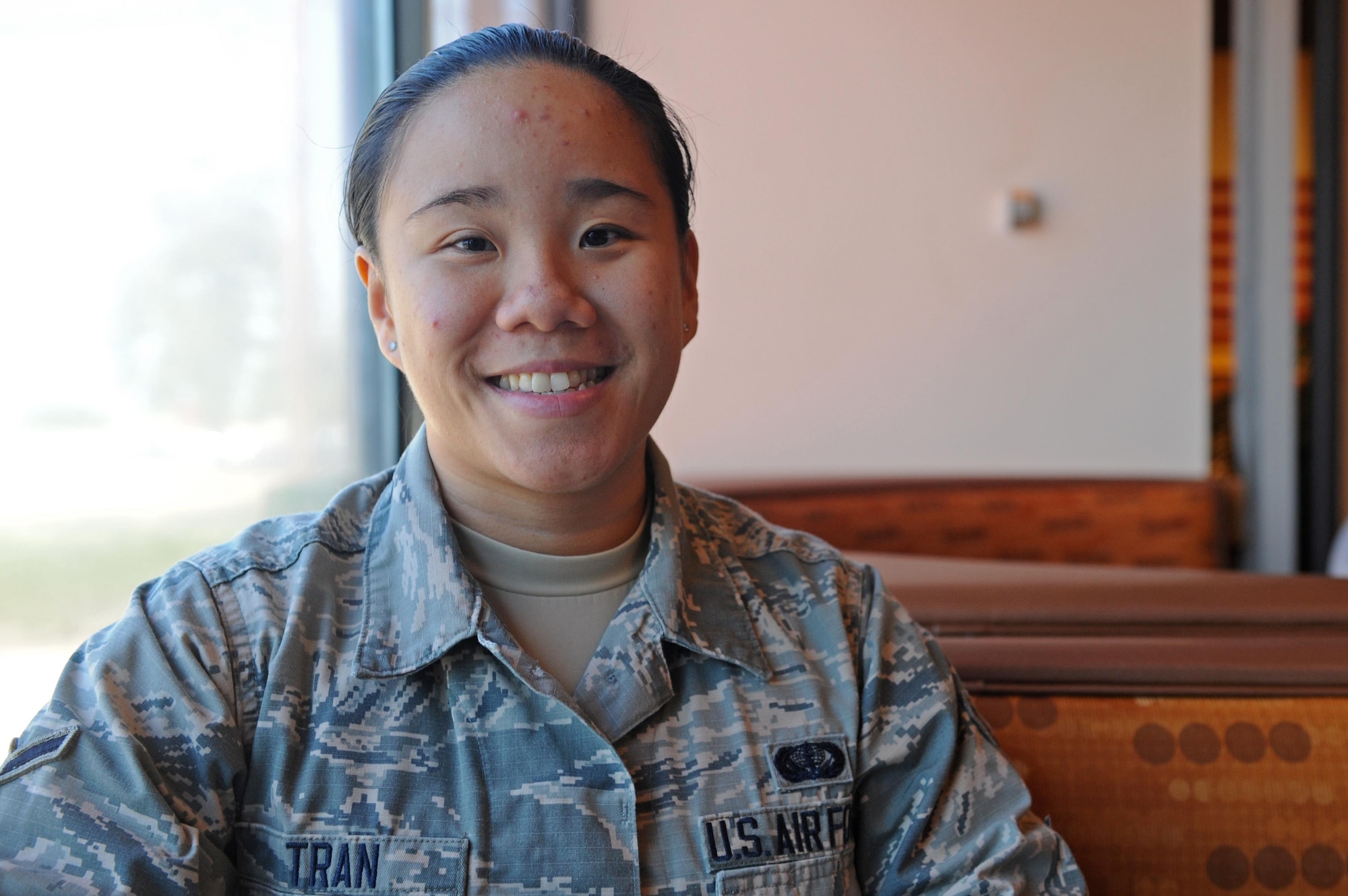 Airman Bianca Tran, 9th Force Support Squadron food services, poses for a photo Aug. 23, 2016, at Beale Air Force Base, Calif. (U.S. Air Force photo/ Senior Airman Ramon A. Adelan)



