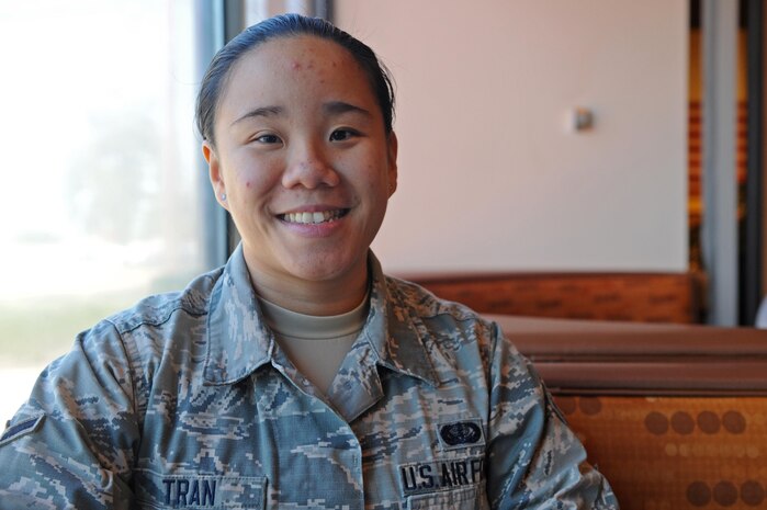 Airman Bianca Tran, 9th Force Support Squadron food services, poses for a photo Aug. 23, 2016, at Beale Air Force Base, Calif. (U.S. Air Force photo/ Senior Airman Ramon A. Adelan)



